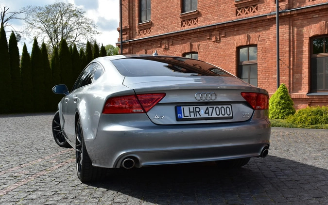 Audi A7 cena 84700 przebieg: 153284, rok produkcji 2012 z Hrubieszów małe 277